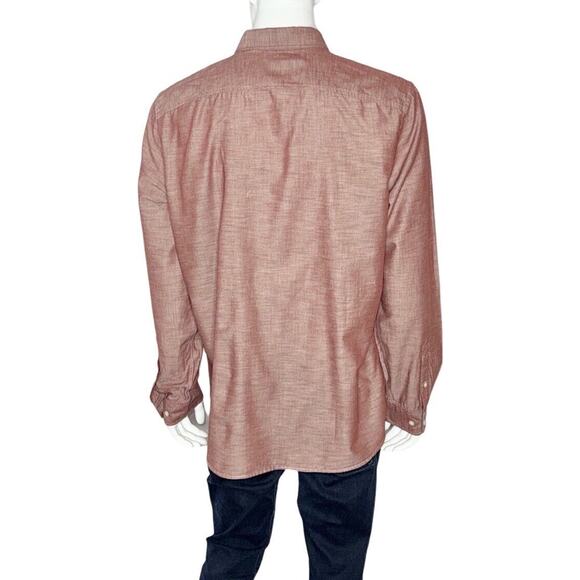 Timberland Men's XXL Slim Fit Red Shirt‎ Button Up Long Sleeve - Picture 3 of 6